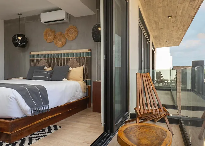 Unwind | Private Balcony & Rooftop Pools | Casago Hébergement de vacances Tulum
